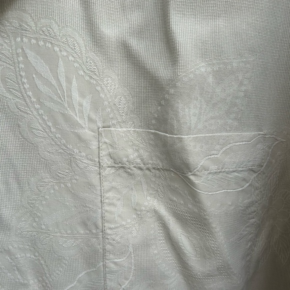 Tommy Bahama Short Sleeve Button Down XXL 100% Silk Textured Floral Print Shirt - Picture 6 of 7